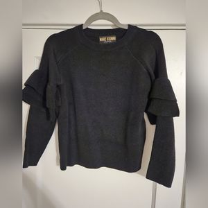 Black Tulip Sleeve Sweater Size Small